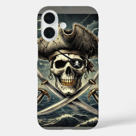 Pirate Skull iPhone 16 Hoesje