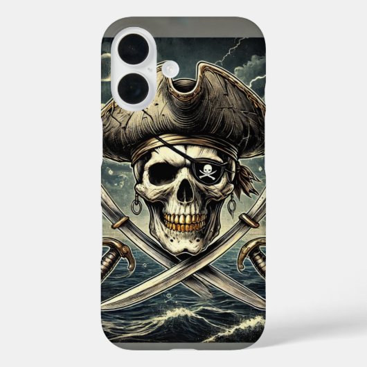 Pirate Skull Case-Mate iPhone Case (Achterkant)