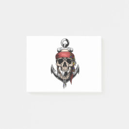 Pirate Skull Cross Botten Anchor Post-it® Notes