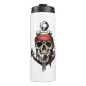 Pirate Skull Cross Botten Anchor Thermosbeker (Voorkant)