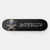 Pirate Skull & Cross-Botten op maat Persoonlijk Skateboard (Horizontaal)