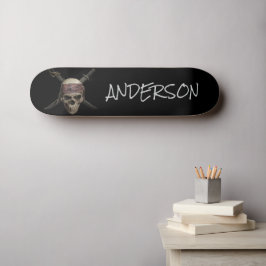 Pirate Skull & Cross Botten Persoonlijk Skateboard