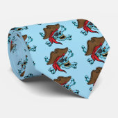 Pirate Skull & Crossbones-01 Stropdas (Opgerold)