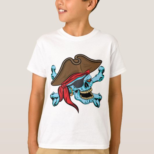 Pirate Skull & Crossbones-01 T-shirt (Voorkant)