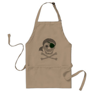 Pirate Skull & Crossbones Aprons Standaard Schort