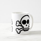 Pirate Skull & Crossbones Coffee Mok - 325 ml (Voorkant rechts)