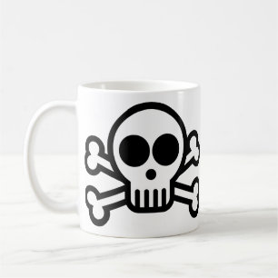 Pirate Skull & Crossbones Coffee Mok - 325 ml