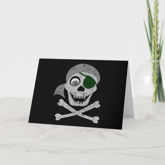 Pirate Skull & Crossbones-Kaarten Kaart (Voorkant)