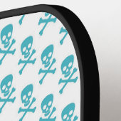 Pirate Skull Crossbones NAAM Sport Kleurrijke Kind Pickleball Paddle (Links Detail)