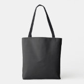 Pirate Skull Crossbones Naam Zwart Tote Bag (Achterkant)