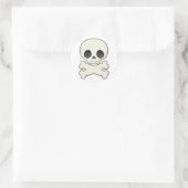 Pirate Skull & Crossbones Ronde Sticker (Tas)