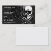 Pirate Skull & Crossbones Sjabloon Visitekaartje (Voorkant / Achterkant)