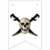 Pirate (Skull) - Custom Swallowtail Party Bunting Vlaggetjes (Tweede vlag)