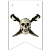 Pirate (Skull) - Custom Swallowtail Party Bunting Vlaggetjes (Derde vlag)