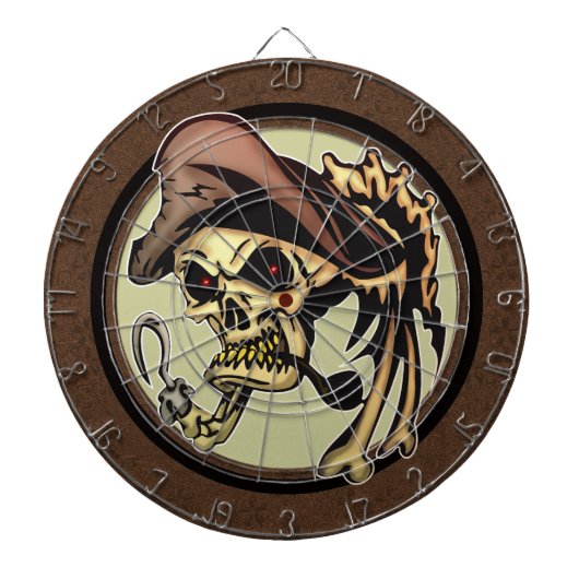 Pirate Skull Dartboard Dartbord (Voorkant)