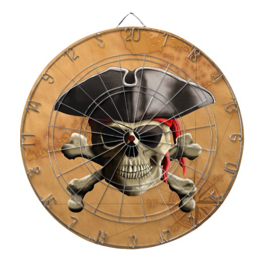 Pirate Skull Dartbord (Voorkant)