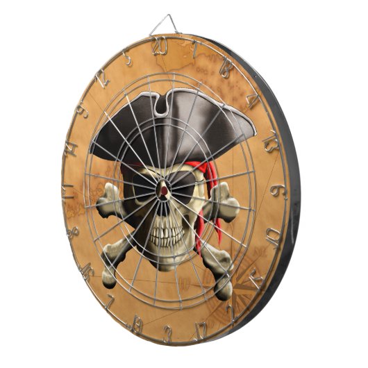 Pirate Skull Dartbord (Voorkant Rechts)