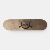 Pirate Skull en Arrow Ccrossbones Persoonlijk Skateboard (Horizontaal)