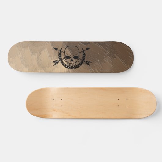 Pirate Skull en Arrow Ccrossbones Persoonlijk Skateboard (Horizontaal)