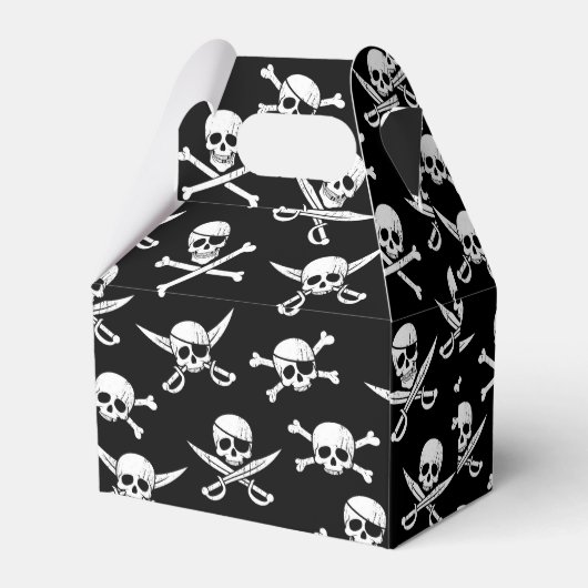 Pirate Skull en botten Bedankdoosjes (Achterkant)