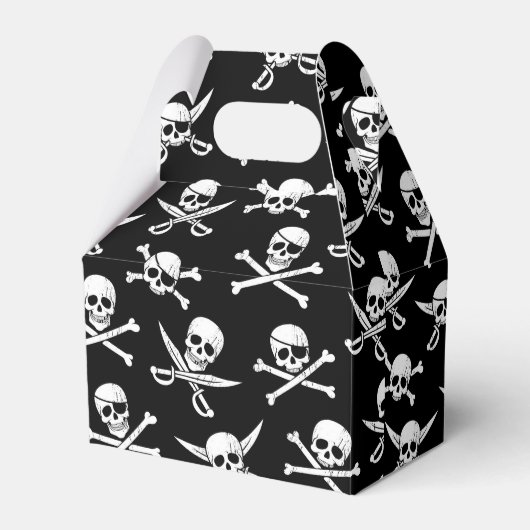 Pirate Skull en botten Bedankdoosjes (Voorkant Zijde)