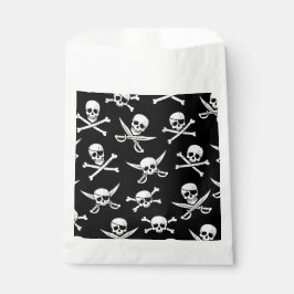 PIRATE SKULL EN BOTTEN BEDANKZAKJE