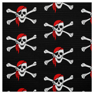 Pirate Skull en Botten Black Stof