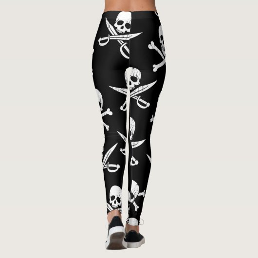 PIRATE SKULL EN BOTTEN LEGGINGS (Achterkant)