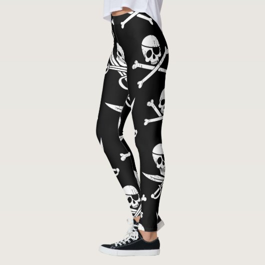 PIRATE SKULL EN BOTTEN LEGGINGS (Links)