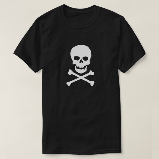 Pirate Skull en Botten T-shirt (Design voorkant)