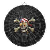 Pirate Skull en Cross Botten Dartbord (Voorkant)