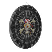 Pirate Skull en Cross Botten Dartbord (Voorkant Links)