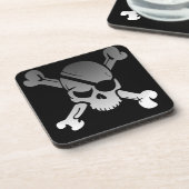 Pirate Skull en Cross Botten Drankjes Onderzetter (Linkerzijde)