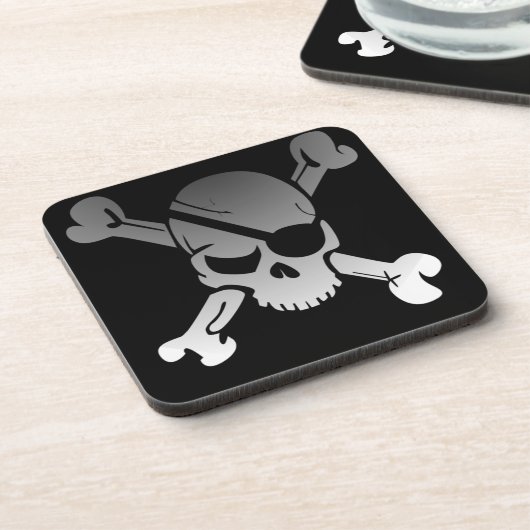 Pirate Skull en Cross Botten Drankjes Onderzetter (Linkerzijde)