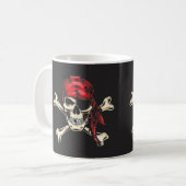 Pirate Skull en Cross Botten Koffiemok (Voorkant links)