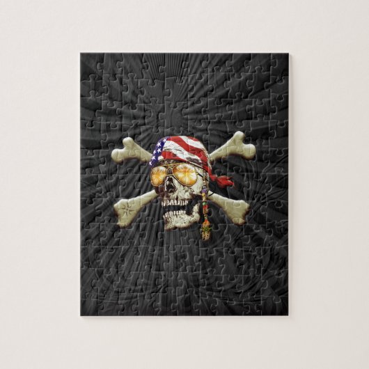 Pirate Skull en Cross Botten Legpuzzel (Verticaal)