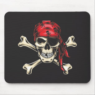 Pirate Skull en Cross Botten Muismat