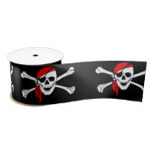 Pirate Skull en cross botten Satijnen Lint (Spoel)