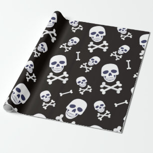 Pirate Skull en Cross botten thema Cadeaupapier