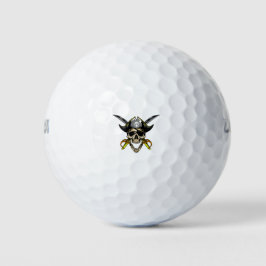 Pirate Skull en Cross Swords Golfballen