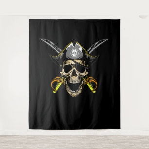 Pirate Skull en Cross Swords Wandkleed
