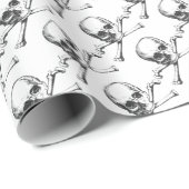 Pirate Skull en Crossbone Gift Wrap Cadeaupapier (Rol Hoek)