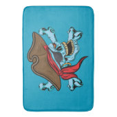 Pirate Skull en Crossbones Badmat (Voorkant Verticaal)