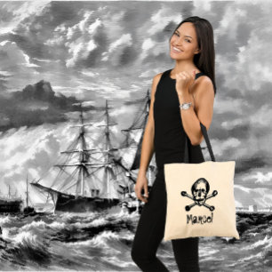 Pirate Skull en Crossbones Booty Bag Tote Bag