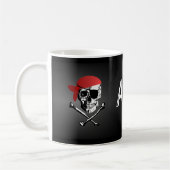 Pirate Skull en Crossbones cup Koffiemok (Links)