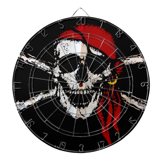 Pirate Skull en Crossbones Dartbord (Voorkant)
