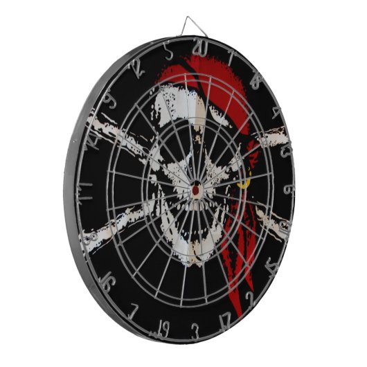 Pirate Skull en Crossbones Dartbord (Voorkant Links)