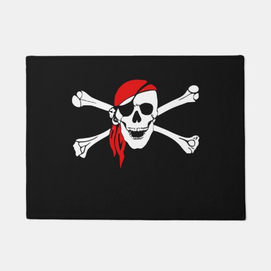 Pirate Skull en Crossbones Doormat Deurmat (Voorkant)