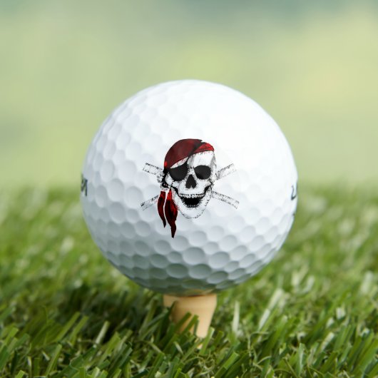 Pirate Skull en Crossbones Golfballen (Insitu Shirt)