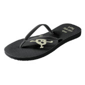 Pirate Skull en Crossbones Grappige Jolly Roger Teenslippers (Schuin)